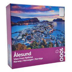 Custom Paper Cardboard Manufacturers 1000 Pieces Alesund Game Jigsaw Puzzle Set for Adults