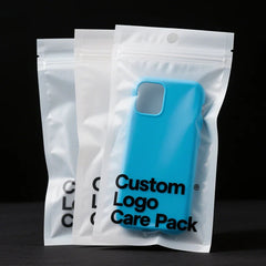 Custom Logo Phone Case Clear Plastic Bag With Hang Hole 3 Sided Seal Zipper Transparency Cell Plastic Pe Bag for Iphone 17