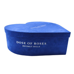 Wholesale Pink Red Blue Double Layer Custom Heart Shape Paper Gift Luxury Rose Flower Custom Heart Box for Valentine's Day