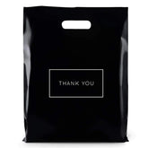 Plastic Bags for Business Small Merchandise Shopping Bags Retail Die Cut Handle Bags