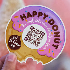 Custom Uv Resistant Waterproof Viny PVC Die Cut Sticker Logo Label Printing Dye Cut Stickers With Qr Code for Promotion
