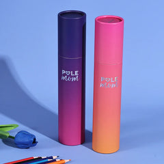 Custom Product Round Black Silver Foil Kraft Push up Cardboard Tube Luxury Twist up Perfume Paper Tube Packaging