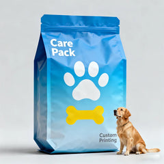 Large Flat Bottom Moisure Proof Eight Side Seal Durable Plastic Cat Litter Packaging Bag for Pet Food