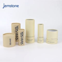 Custom Eco-Friendly Brown Luxury Kraft Cardboard Silk Scarves Cylinder Box Packaging T-shirt Paper Tube for Clothing