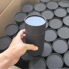 Printed Luxury Gift Cosmetic Box Cylinder Packaging Food Tea Coffee Candle Paper Tube Black Craft Kraft Cardboard Tube for Loose