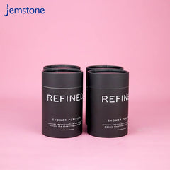 Custom Printed Food Grade Black Kraft Cardboard Tube Luxury Push up Tea Paper Tube Box Cylinder Packaging