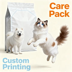 Wholesale Animal Feed Bags Large Capacity Cat Litter Flat Bottom Dog Pet Dry Food Bag With Zipper