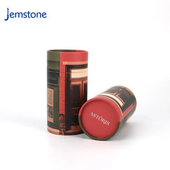 Custom logo Design Printed Eco-Friendly Kraft Cardboard Cylinder Packaging Essential Oil Perfume Bottle Paper Tube for Cosmetic