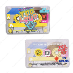 Custom 3.5g Soft Touch Mylar Pouch Resealable Laminated Candy Packaging Plastic Portable Shape Foil Die Cut Mylar Bag