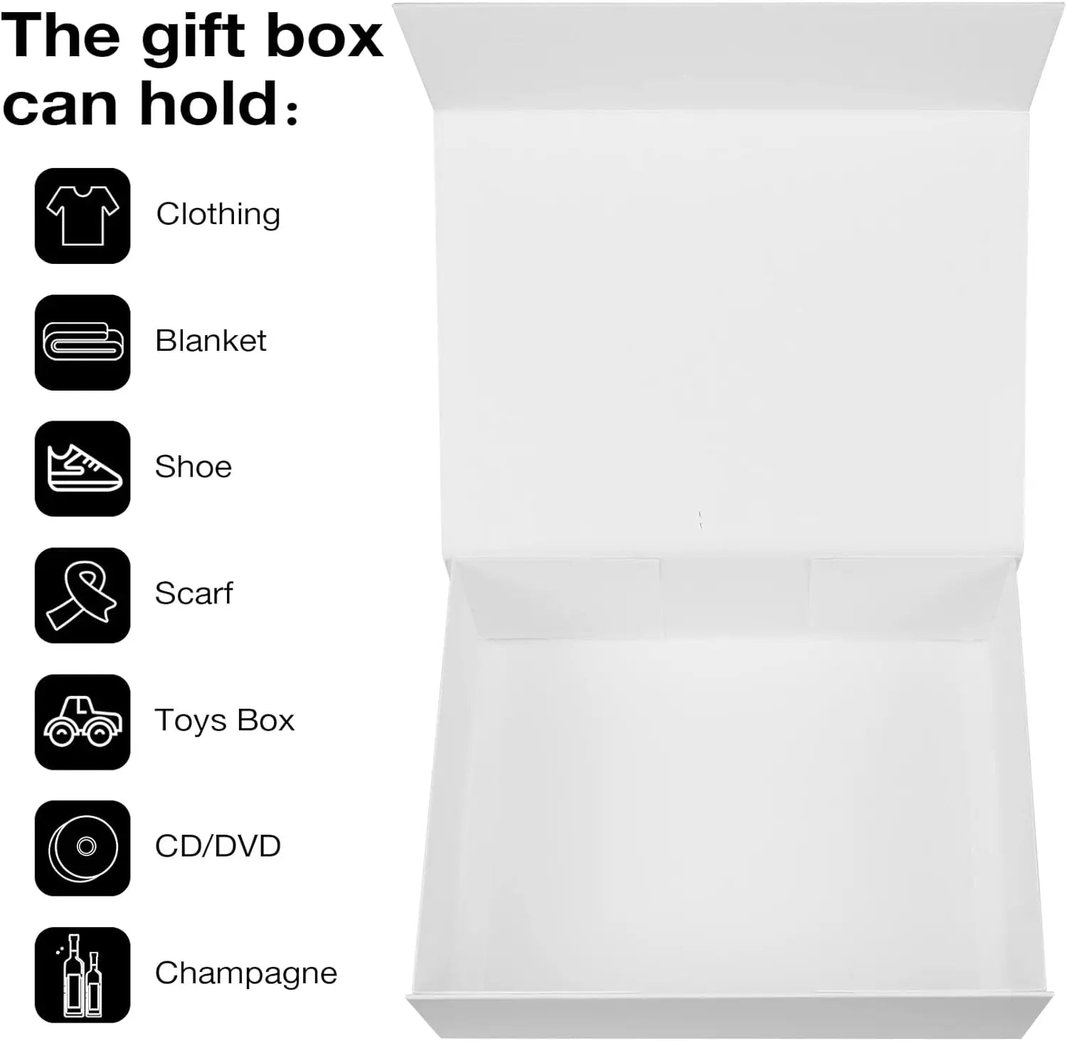 Luxury Paper Foldable Magnetic Gift Box Garment Costume Apparel Clothing T-shirt Clothes Packaging Box