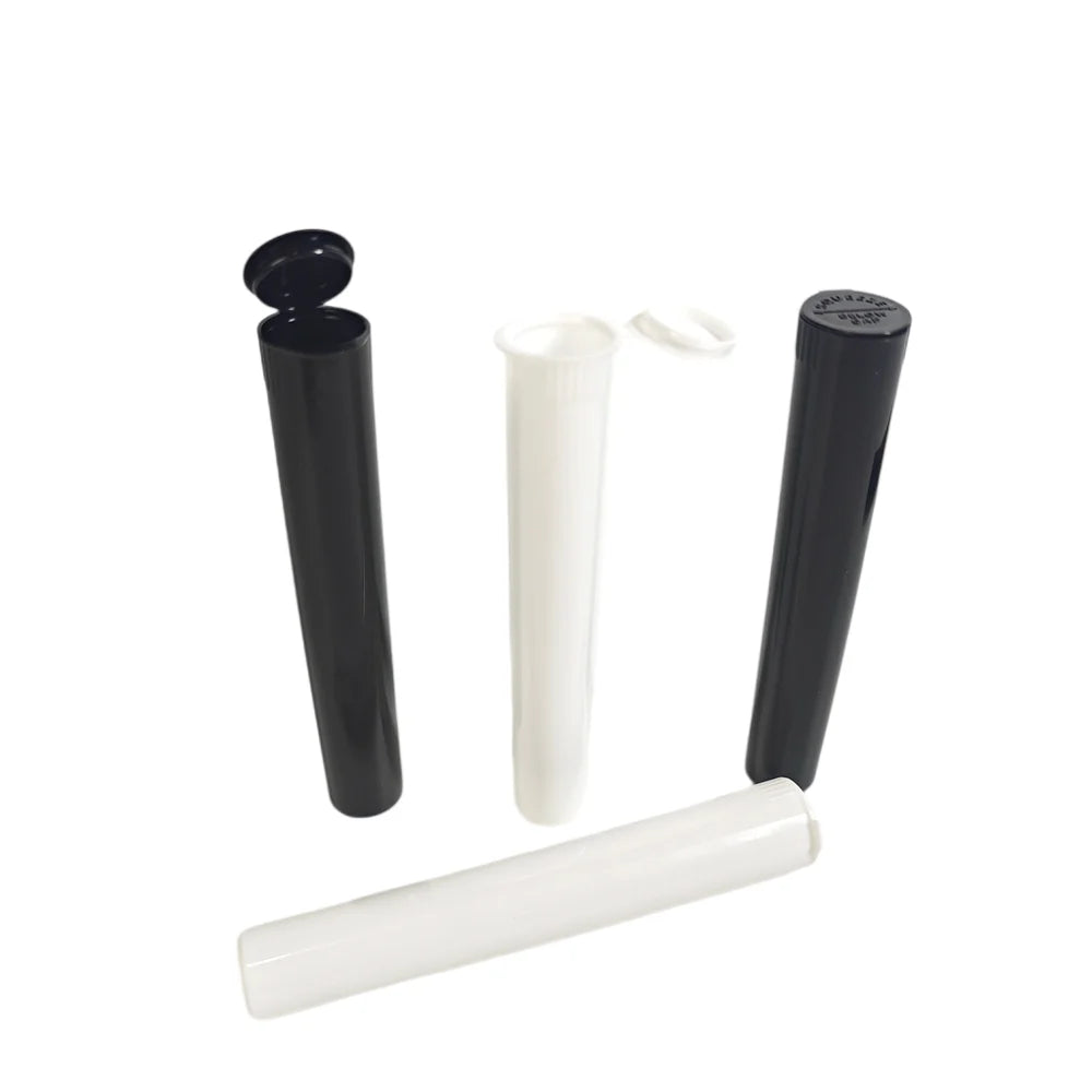 116mm 100mm Child Proof Plastic Vials Tube Pre Rolling CR Tobacco Cigar Roll Storage Container Tube With Pop Cap