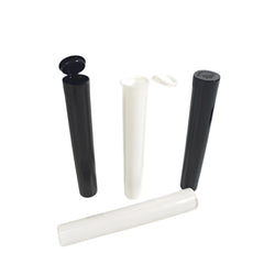 116mm 100mm Child Proof Plastic Vials Tube Pre Rolling CR Tobacco Cigar Roll Storage Container Tube With Pop Cap