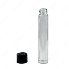 Customizable Reusable Borosilicate Glass Tubes with Child-Proof CR Lid for Pyrex Glass Vials with Cap and Brush Seal