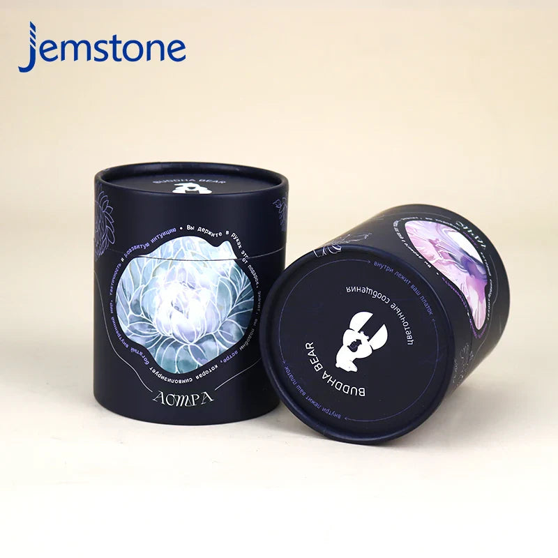 Custom Logo Eco-friendly Luxury Kraft Cardboard Food Tea Coffee Candle Cylinder Box Packaging Cosmetic Perfume Bottle Paper Tube