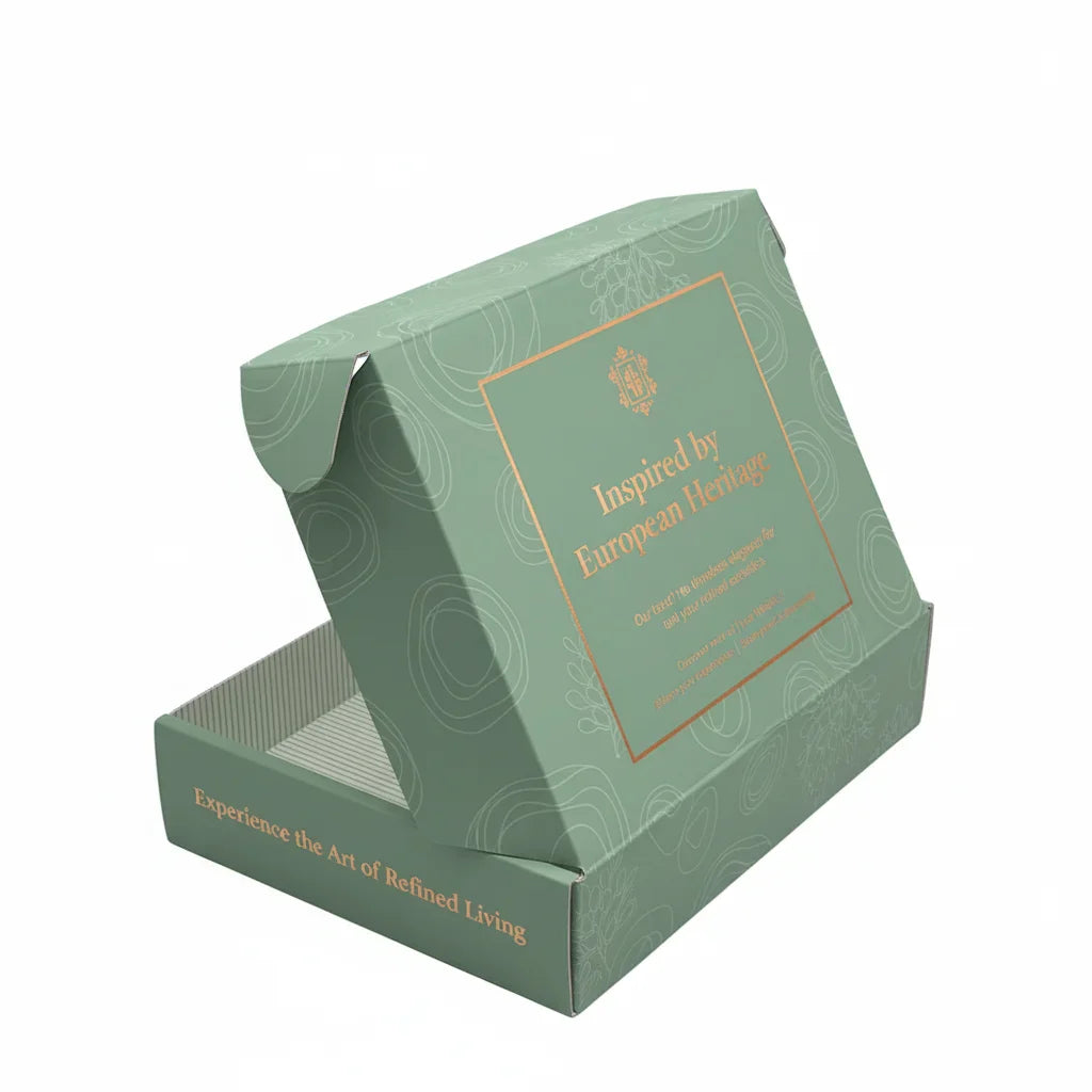 EU Custom Luxury Kraft Corrugated Mailer Subscription Cafe Bean Tea Coffee Packaging Paper Boxes for Coffee Brands