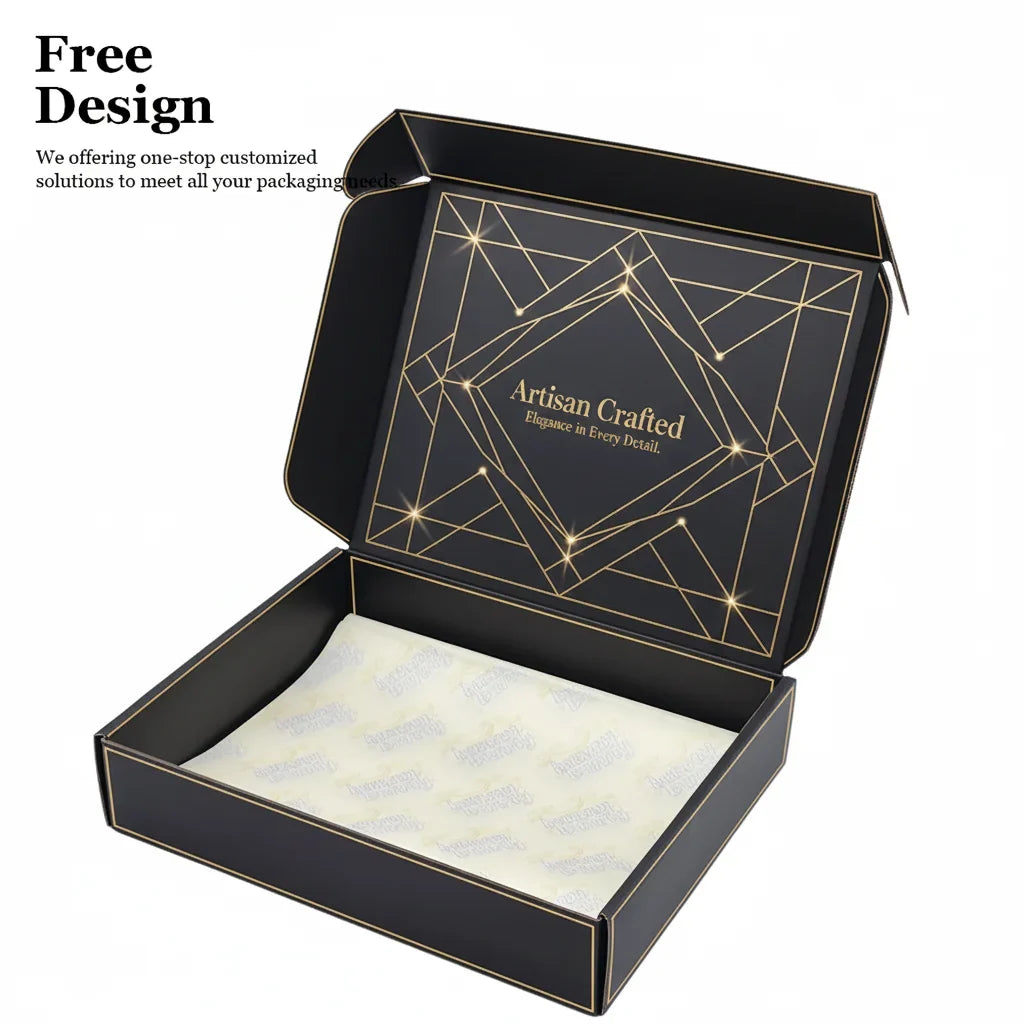 Custom Boxes with logo Packaging Gift Mailer Kraft Corrugated Box Paper Packaging Boxes for Men Shipping