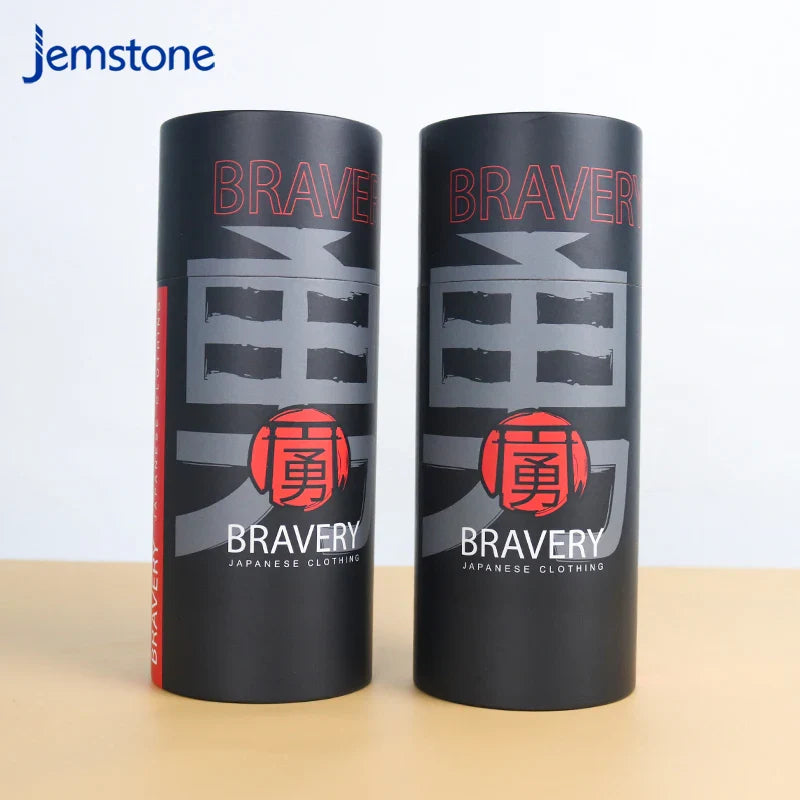 Printing Paper Tube Powder Food Safe Round Packaging Paper Cans with Easy Ring Foil Peel Off Ends Composite Material Round Shape