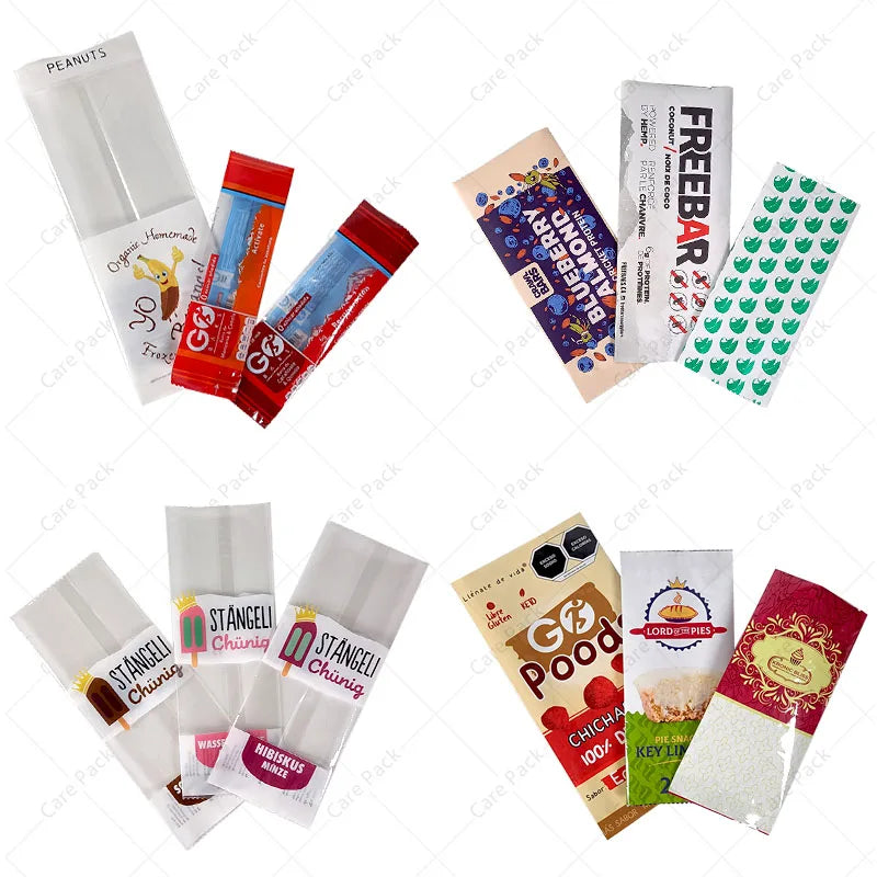 Food Grade Pet Cat Food Sachet Chocolate Bar Aluminum Foil Biscuit Cookies Back Sealing Mylar Bags for Snack