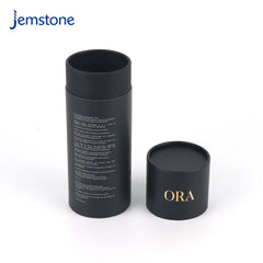 Custom 100% Recyclable Luxury Black Kraft Cardboard Tube Food Tea Coffee Cylinder Box Packaging Cosmetic Perfume Paper Tube