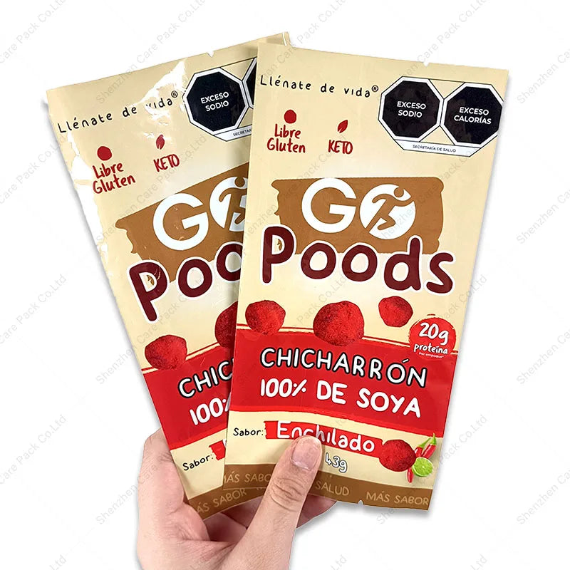 Custom Food Grade Edible Empty Plastic Sachet Popcorn Pillow Pouch Back Seal Bag of Pillow Shaped Potato Chips Bags