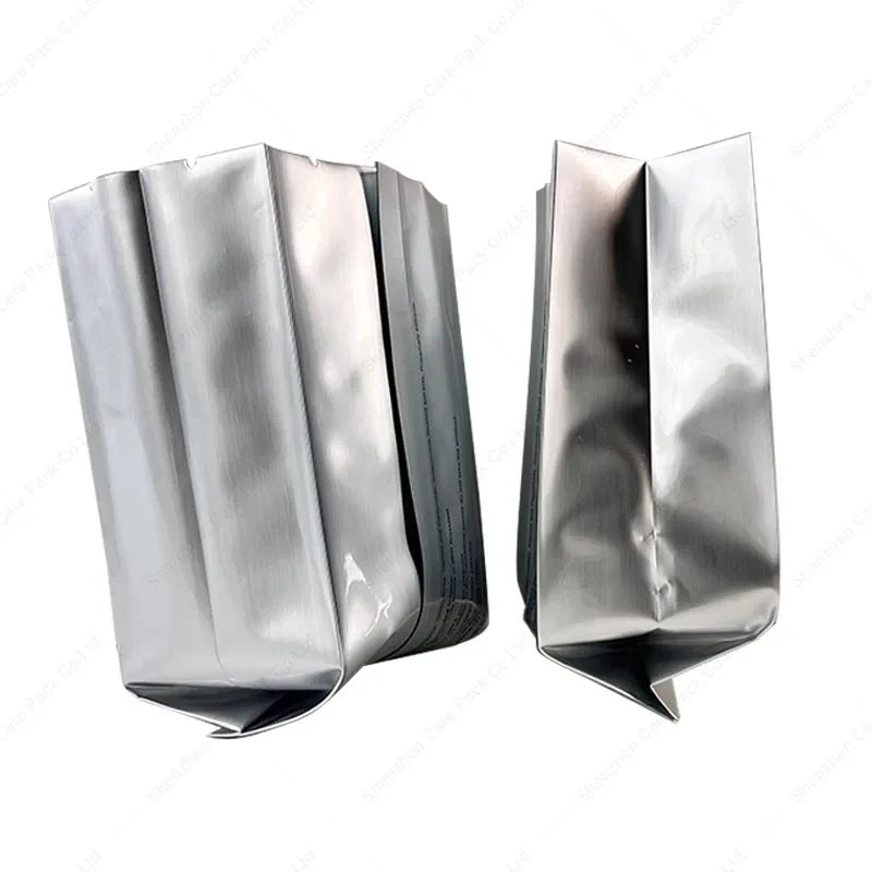 Bulk Tea & Coffee Packing Bags Aluminum Foil Plastic Side Gusset with Middle Seal Tear Notch for Coffee Beans Food Sealing