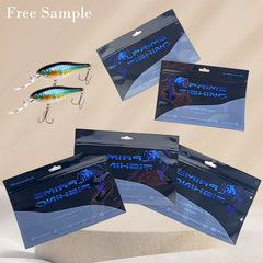 Customizable 3 Side Seal Soft Mylar Plastic Feed Hook Zipper Live Bait Fishing Packaging Bags for Fish