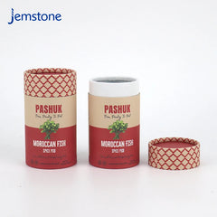 Factory Custom Eco-Friendly Luxury Cylinder Packaging Round Cardboard Kraft Paper Tube for Tea Coffee Food Spice Powder