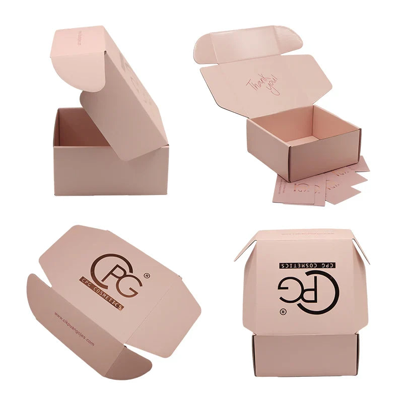 Customized Boites En Carton Cardboard Packaging Mailboxes Shipping Corrugated Kraft Parcel Delivery Mailing Boxes Custom Logo