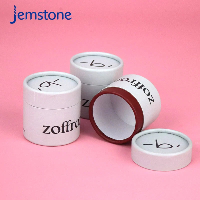 Custom Logo Recyclable Biodegradable Cardboard Cosmetic Essential Oil Bottle Skincare Cylinder Packaging Food Tea Paper Tube