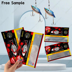 Customizable 3 Side Seal Soft Mylar Plastic Feed Hook Zipper Live Bait Fishing Packaging Bags for Fish