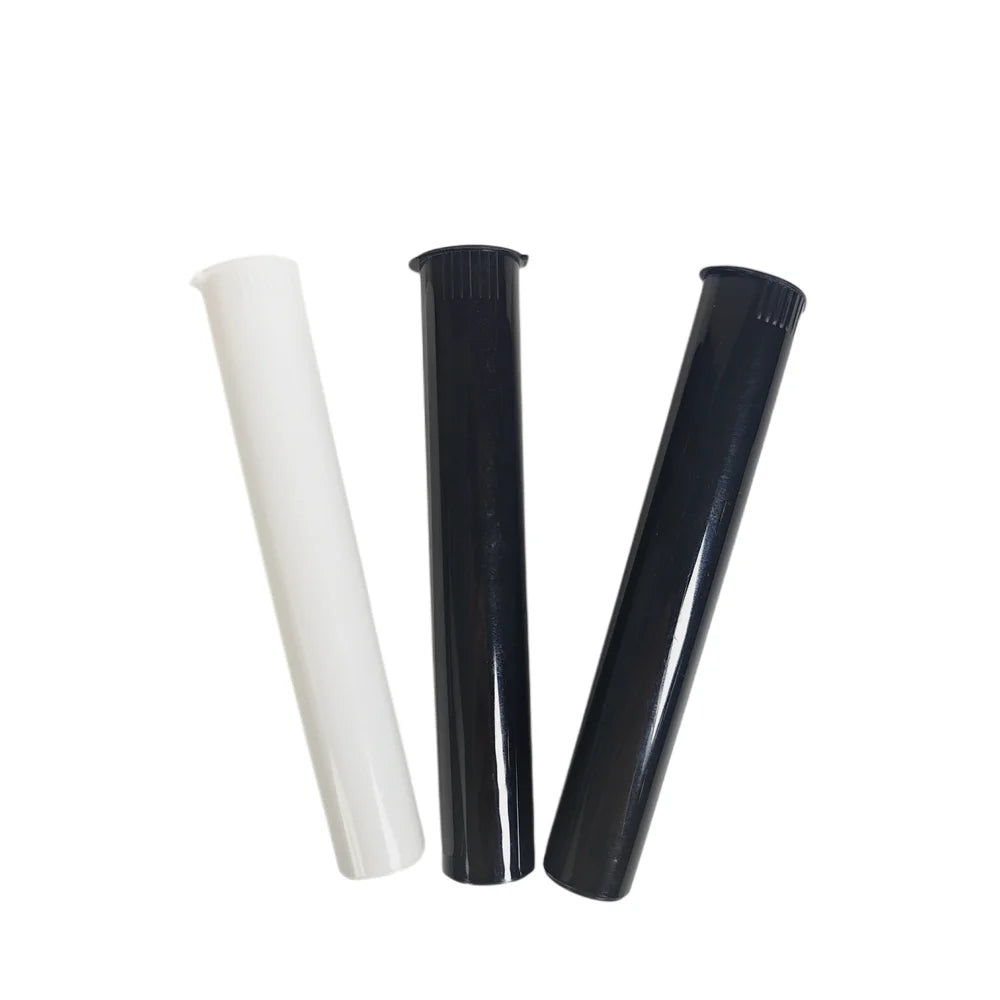 116mm 100mm Child Proof Plastic Vials Tube Pre Rolling CR Tobacco Cigar Roll Storage Container Tube With Pop Cap
