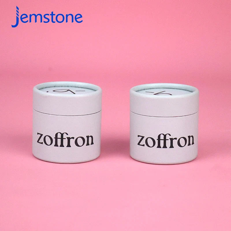 Custom Logo Recyclable Biodegradable Cardboard Cosmetic Essential Oil Bottle Skincare Cylinder Packaging Food Tea Paper Tube