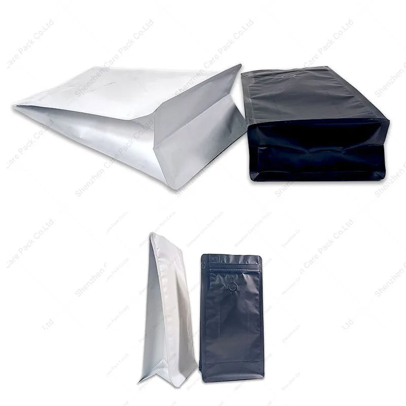 OEM Instant Bottom Single Serve Coffee Packaging Custom Printed 25g Stand up Pouch with Valve and Zipper for Pet Food