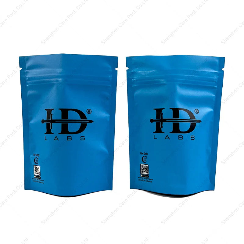 Smell Proof Mylar Pouch Heat Seal Foil Ziplock Edible Laminated Resealable Bags With Zipper Top