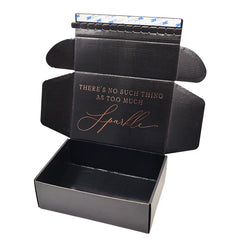 Manufacturer Matte Rose Foil Paper Cajas Carton Mailer Box Custom Shipping Gift Packaging Boxes With Self Adhesive Zipper Tear