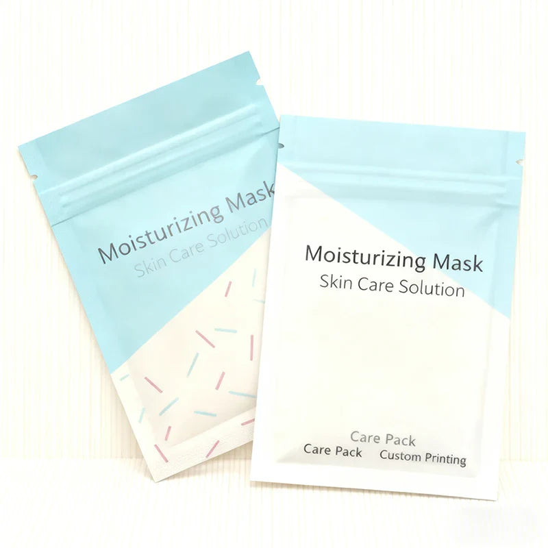 Skin Care Mask Case Pack 3 Side Seal Skincare PE PET 1oz Cosmetic Beauty Sample Pouch