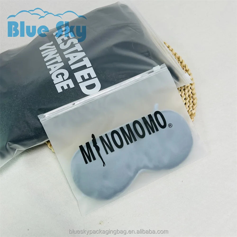 Compact Matte Zipper Bags for Accessories Certified Matte Zipper Bags for European Market Frosted Zipper Bags