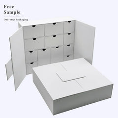 Luxury Gift Box Christmas Ramadan Eid Countdown Chocolate Cookie 24 Days Christmas Advent Calendar Packaging Box