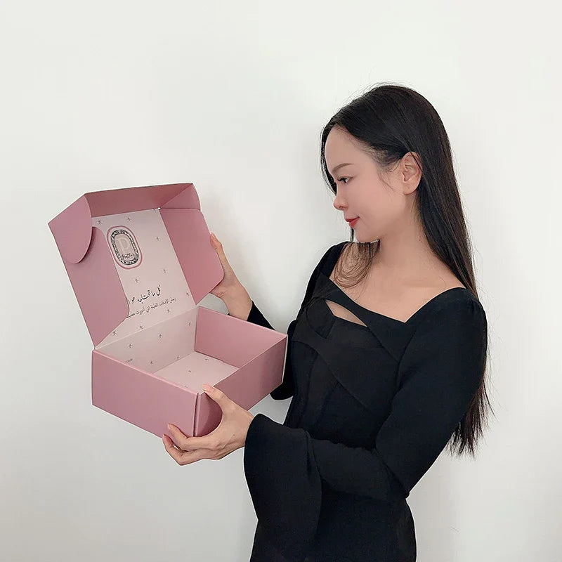 EU Custom logo Corrugated Luxury Gift Fold Box Oem Factory Shipping Mailer Box Packaging Eco Friendly Cardboard Paper Boxes