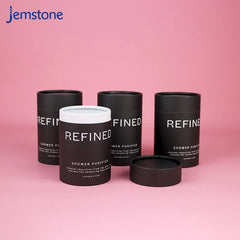 Printed Food Grade Kraft Box Cylinder Packaging Black Cardboard Tube Custom Luxury Push up Coffee Tea Paper Tube