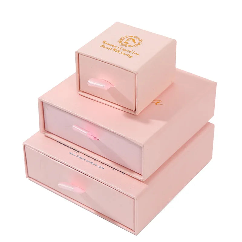 High Quality Paper Cardboard Jewelry Gift Boxes Colorful Paper Sliding Drawer Cardboard Box Drawer Box Sliding Gift