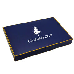 Custom Christmas Cookie Donut Cake Food Chocolate Gift Bule Shipping Cardboard Coated Paper Mailer Boxes With Logo Packaging