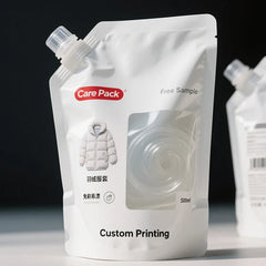 Wholesale Hand Sanitizer Washing Powder Plastic Bottom Doypack Shampoo Liquid Dishwashing Spout Packaging Bags