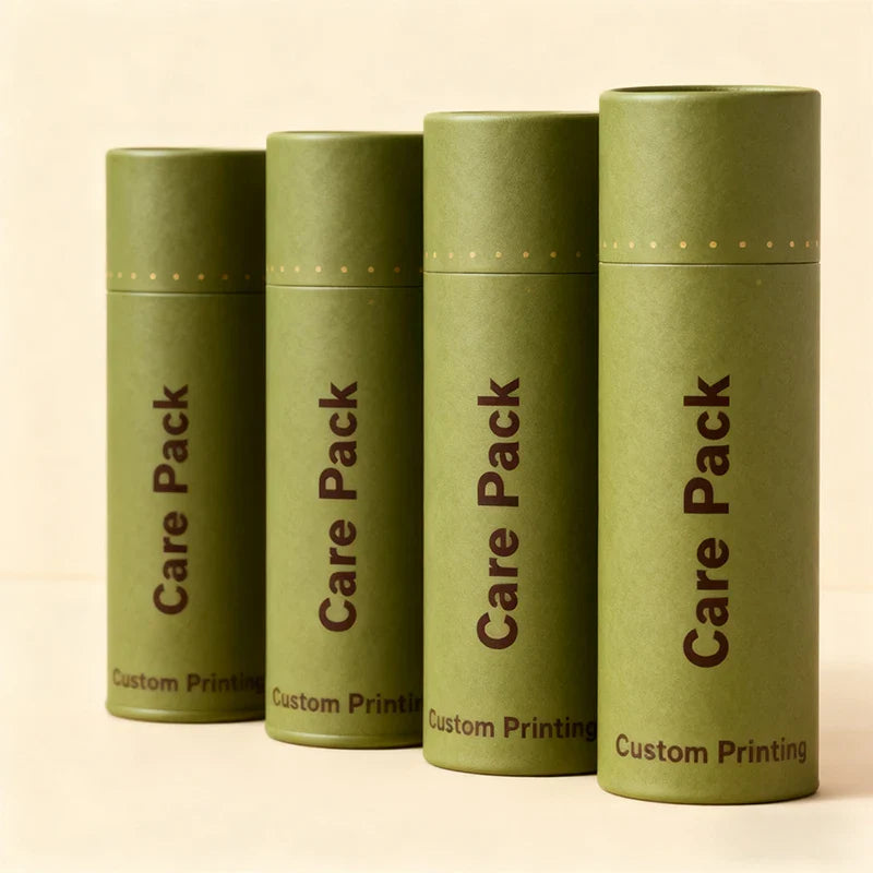 Custom Cylindrical Canister Bulk Tea Coffee Cosmetic Gift Cardboard Craft Kraft Paper Tube Airtight Paper Boxes