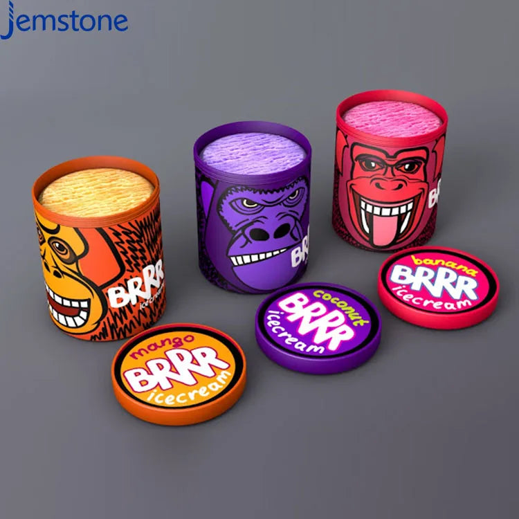 Custom Size Kraft Round Paper Tube Packaging Ice Cream Ice Lolly Paper Tube