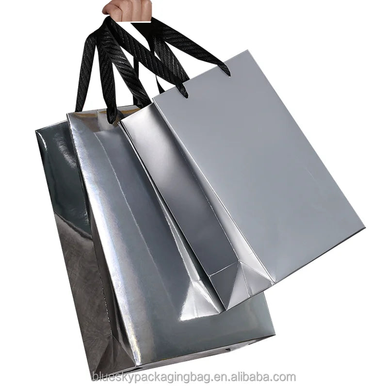 Custom Kraft Paper Bag With Handles Shopping Bags Retail Bag Wholesale Bulk Customized Logo Printing for Boutique Gift Packaging