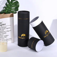 Custom Kraft  Product Cosmetic Black Push up Cardboard Tube Bottles Round Luxury Twist up Perfume Paper Tube Packaging