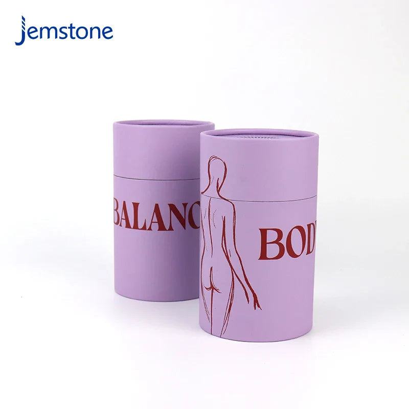 Custom Logo Kraft Skincare Cardboard Essential Oil Body Lotion Paper Tube Eco-Friendly Luxury Perfume Cylinder Box Packaging