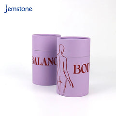 Custom Logo Kraft Skincare Cardboard Essential Oil Body Lotion Paper Tube Eco-Friendly Luxury Perfume Cylinder Box Packaging