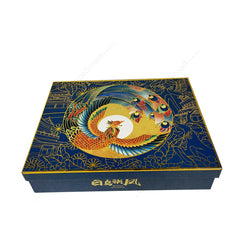 Customized Design Book Shaped Box With Ribbons Luxury Gift Boxes for Moon Cakes Packaging Food Wrapping With Cardboard Paper